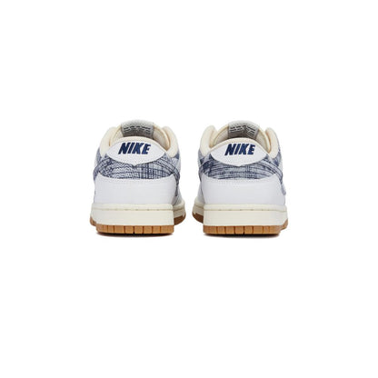 Nike Blue Leather Low Top Sneakers