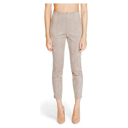 Street One gray polyester women's pants, fall/winter collection, 90% polyester, 10% elastane, stylish and versatile.