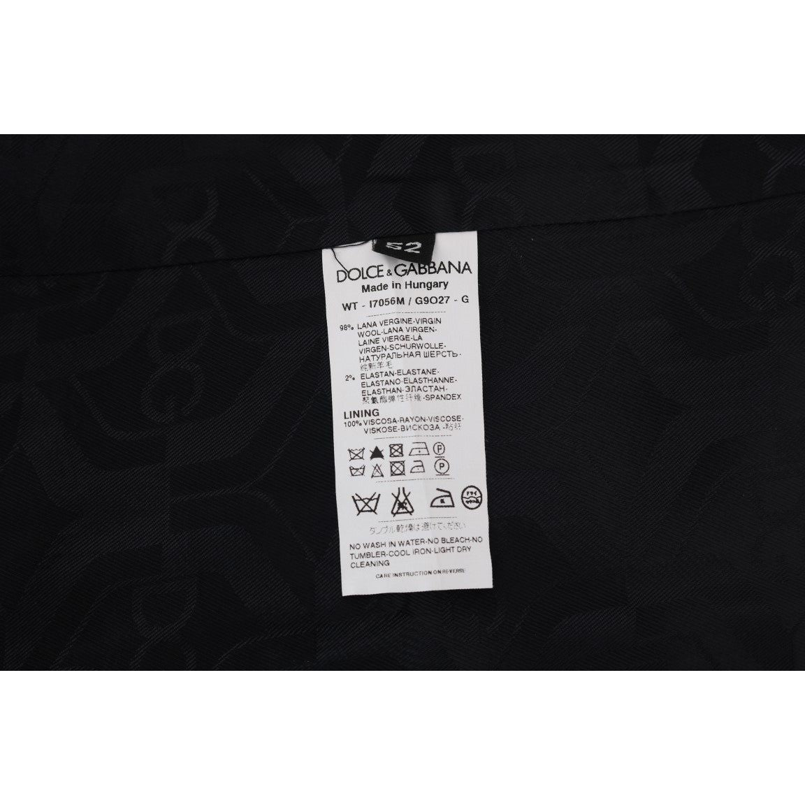 سترة من مزيج الصوف المخطط الأنيق من دولتشي آند غابانا