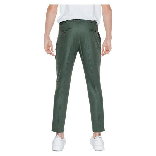 Antony Morato Green Linen Jeans & Pant Antony Morato Dark Slate Gray