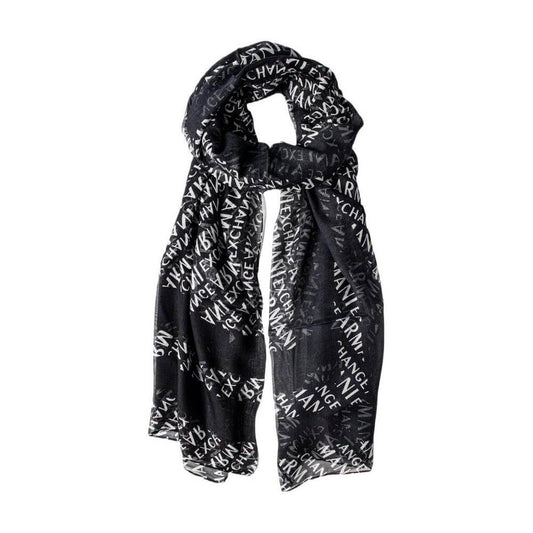 Armani Exchange Black Modal Scarf Armani Exchange Dark Slate Gray