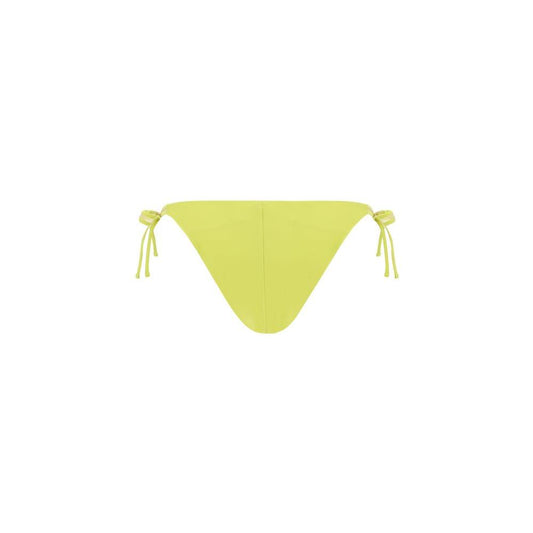 Yellow Exilia Simons swimsuit briefs with hip ties, classic beachwear style.