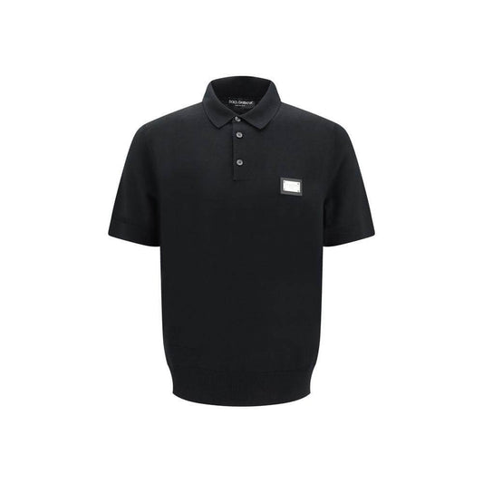 Dolce & Gabbana Logoed Polo Shirt Dolce & Gabbana Black