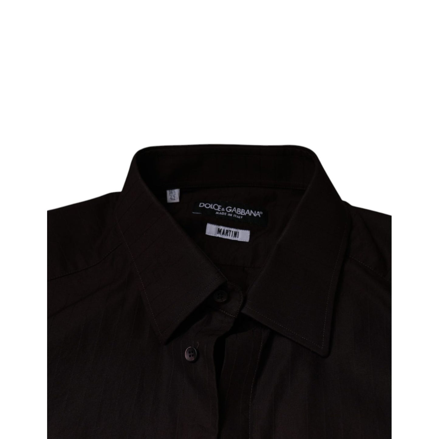 Dolce & Gabbana Purple Cotton Slim Fit MARTINI Dress Shirt