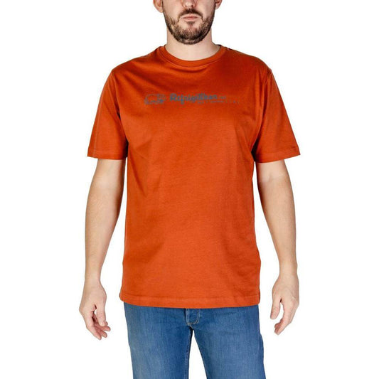 Refrigiwear men's red short-sleeved cotton t-shirt, fall/winter collection, ideal for casual wear.