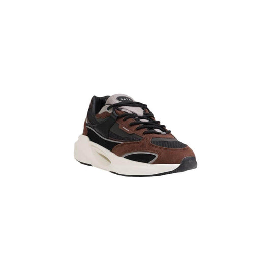 D.A.T.E gray fabric sneaker for men, Fall/Winter collection, 100% fabric composition, side view on white background