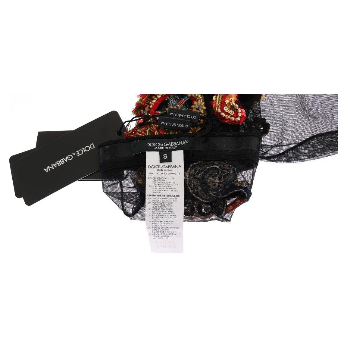 جوارب أنيقة مزينة بالكريستال من دولتشي آند غابانا