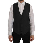 Dolce & Gabbana Gray STAFF Wool Stretch Vest SIG60350-1