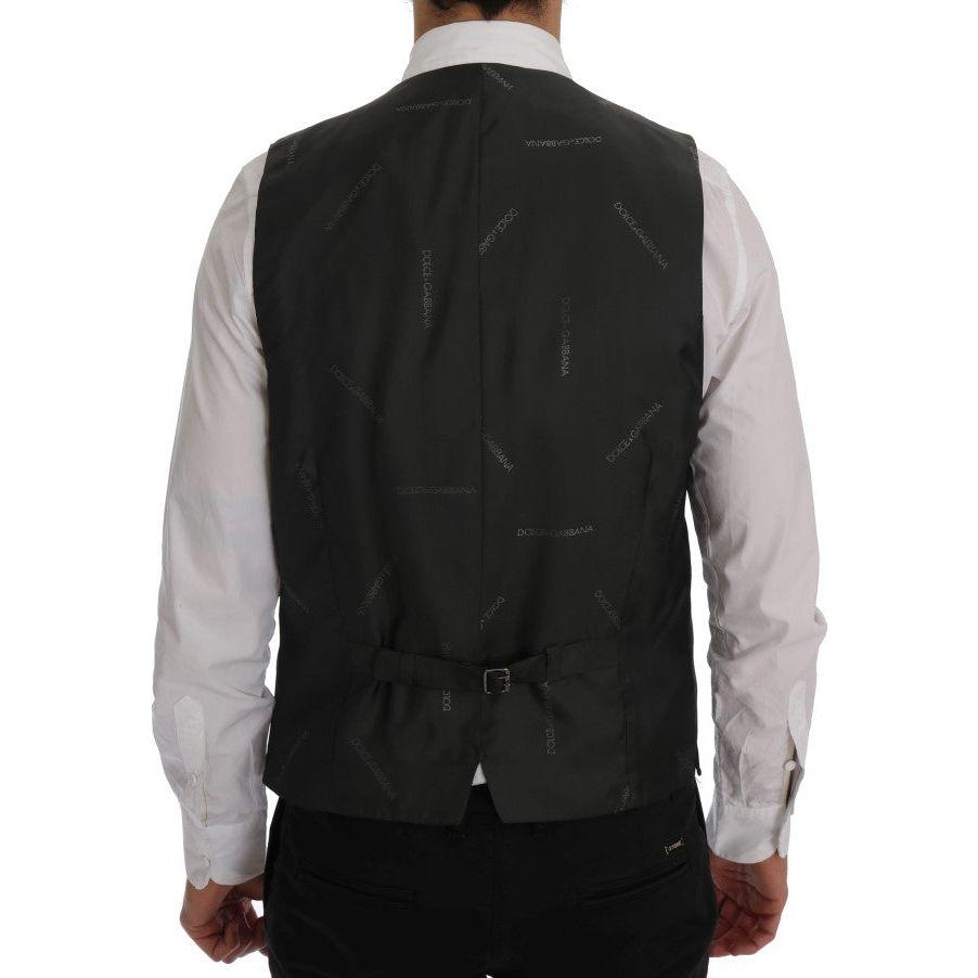 Dolce & Gabbana Gray STAFF Wool Stretch Vest SIG60350-1