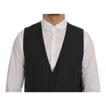 Dolce & Gabbana Gray STAFF Wool Stretch Vest SIG60350-1