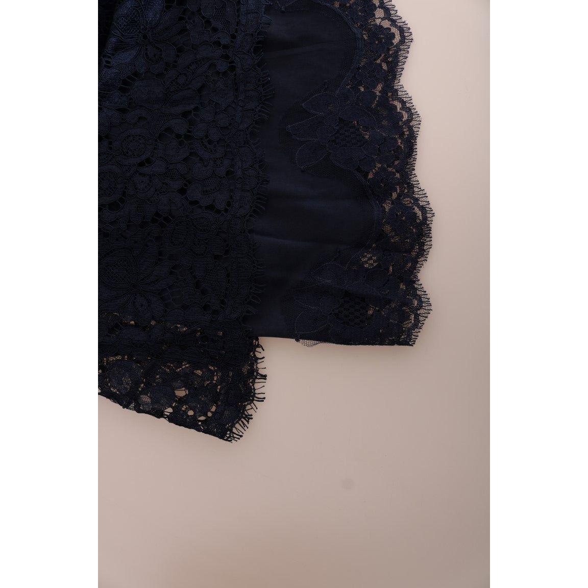 فستان دولتشي آند غابانا الأنيق من الدانتيل المزهر