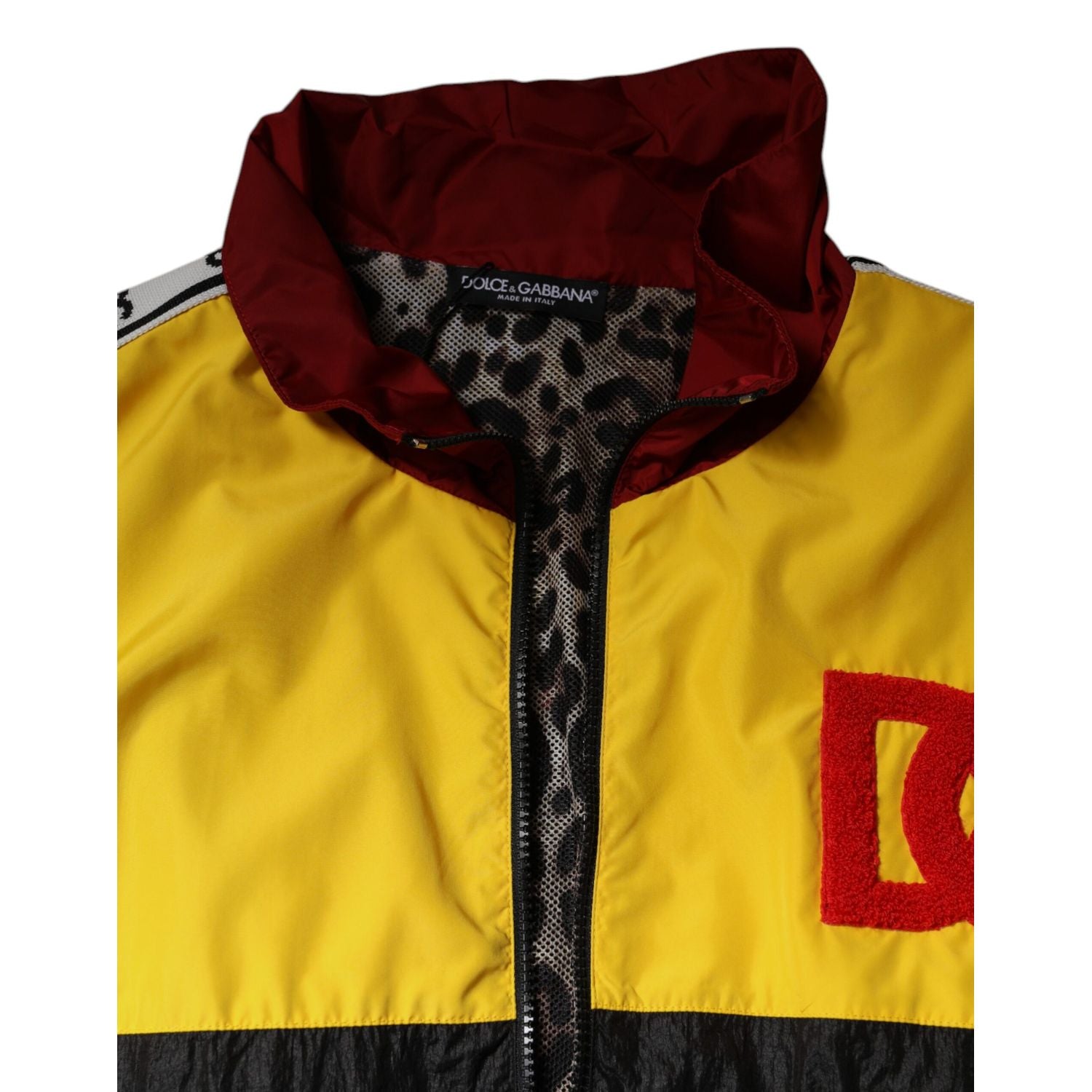 Dolce & Gabbana Multicolor Patchwork Men Full Zip Sweater