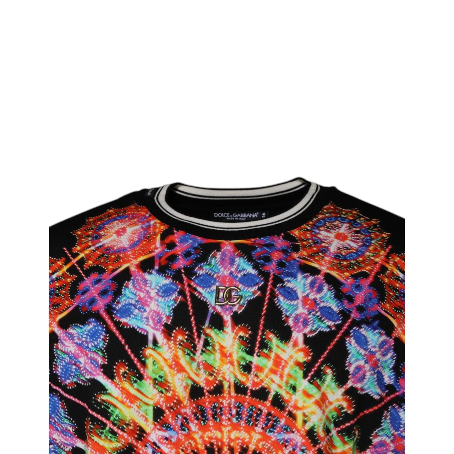 Dolce & Gabbana Multicolor Kaleidoscope Men Short Sleeves T-shirt