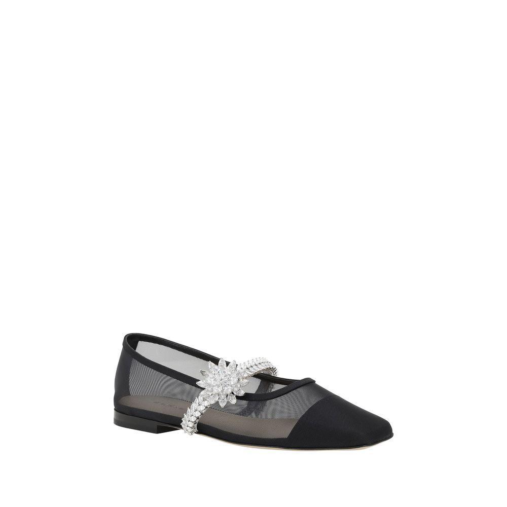 MACH & MACH Lotus Flower Ballerinas MA-R25S091310NETB17BLACK-EU41/US11