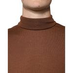 Dolce & Gabbana Brown Cashmere Turtleneck Pullover Sweater TSH86925-48