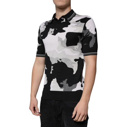 Dolce & Gabbana Multicolor Camouflage Collared Polo T-shirt