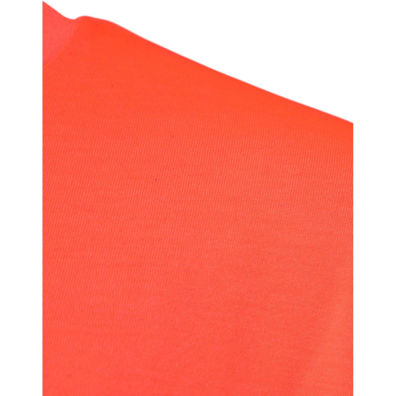 Dolce & Gabbana Orange Logo Polyester Crew Neck T-shirt