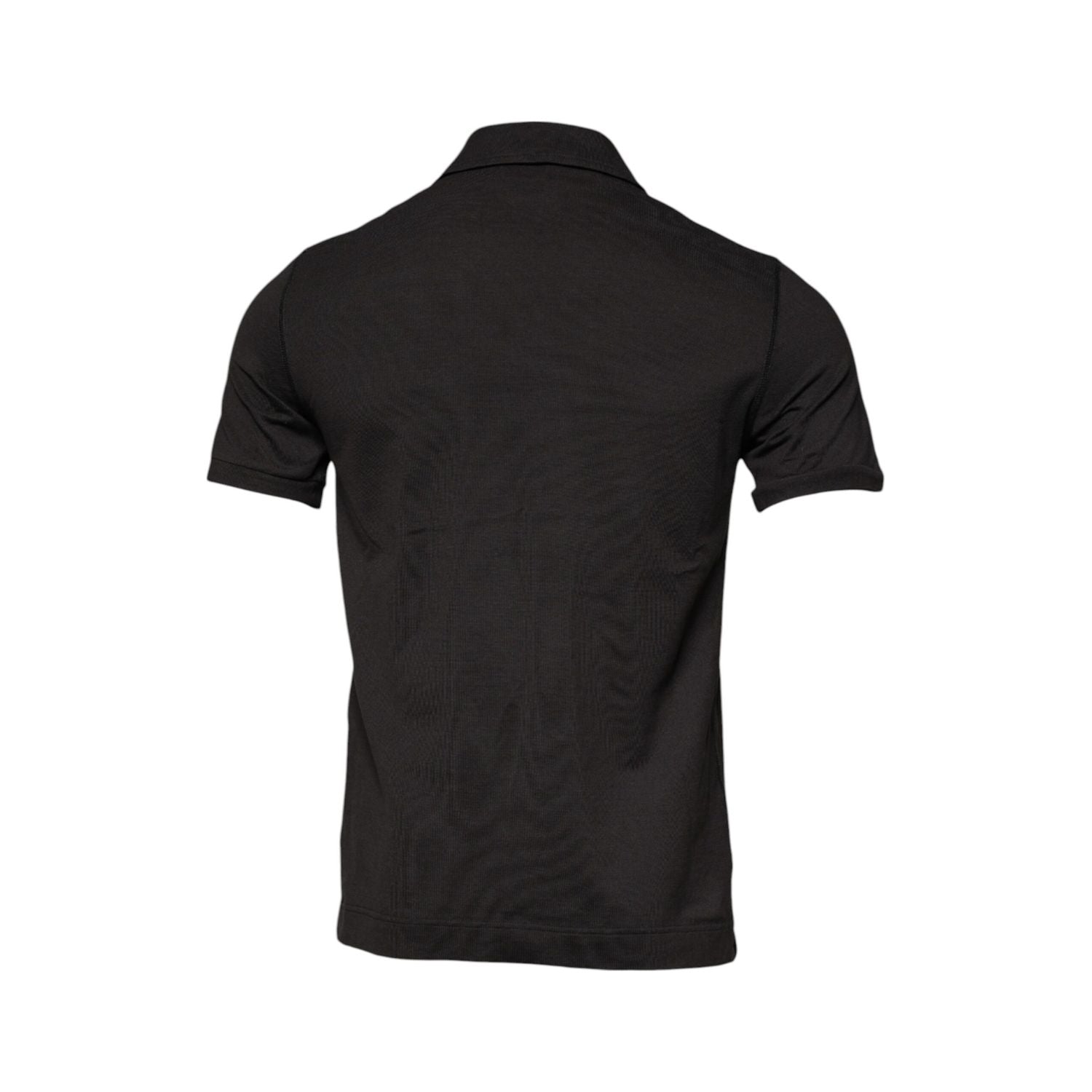 Dolce & Gabbana Dark Gray Collared Short Sleeves Polo T-shirt
