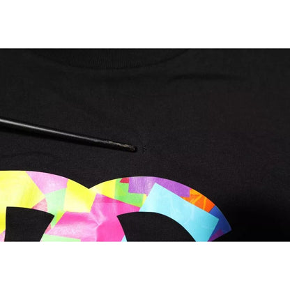 Dolce & Gabbana Black Logo Print Cotton Crew Neck T-shirt