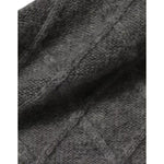 Ballantyne Gray Cashmere Argyle Intarsia Knit Crew Neck Sweater TSH87736-52
