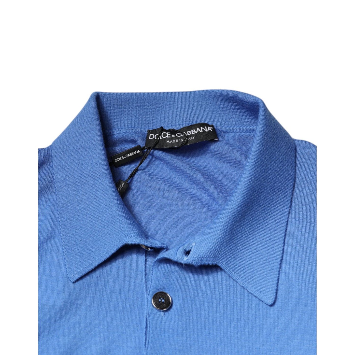 Dolce & Gabbana Blue Collared Short Sleeves Polo T-shirt