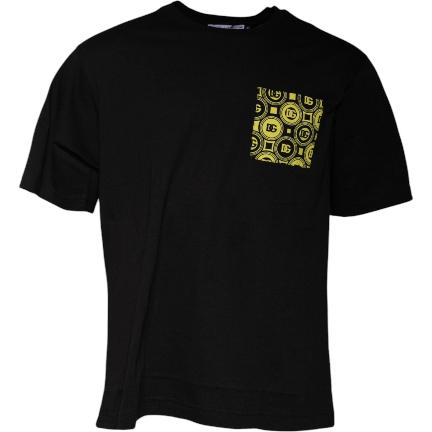 Dolce & Gabbana Black Logo Print Cotton Short Sleeve T-shirt