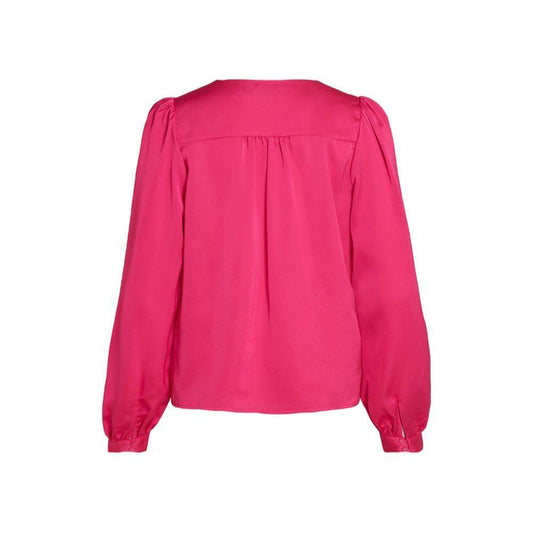 Vila Clothes Pink Polyester Blouse VI-10437200134-34 | XXS