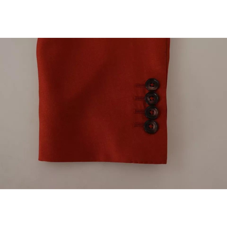 Dolce & Gabbana Orange MARTINI Cashmere Silk Coat Blazer JKT2892-52