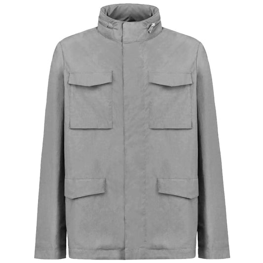 People Of Shibuya Gray Cotton Jacket PE-14512-IT46 | S