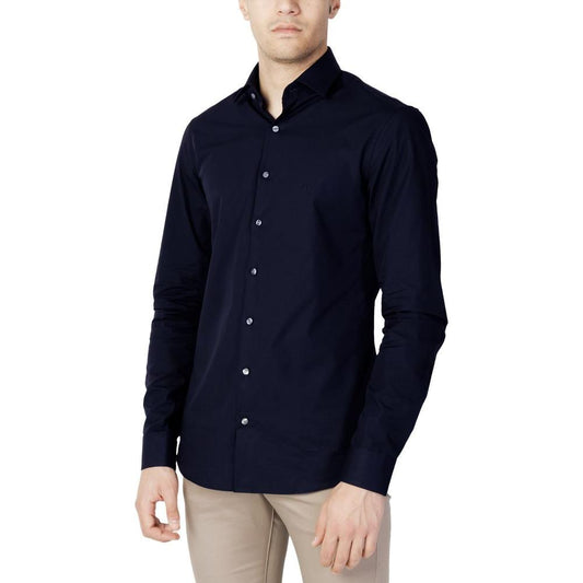 Calvin Klein Blue Cotton Shirt