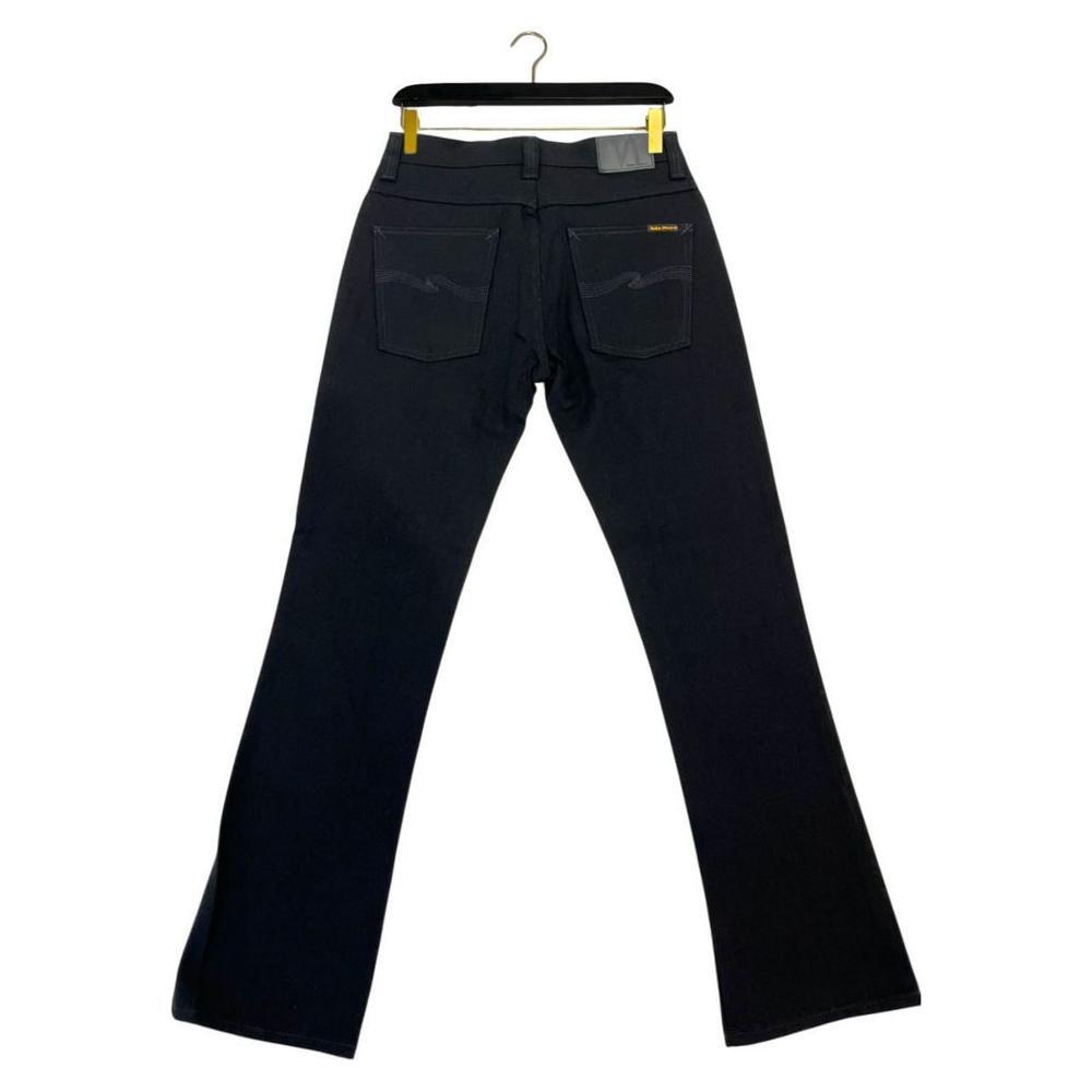 Nudie Jeans Black Cotton Men Jeans