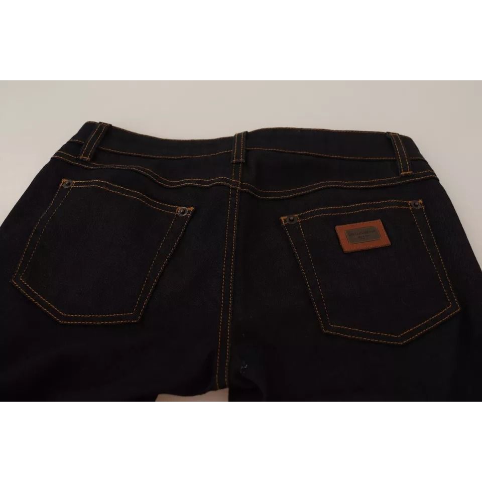 Dolce & Gabbana Blue Cotton Stretch Slim Fit Denim Jeans