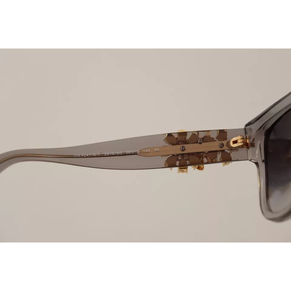 Dolce & Gabbana DG 4247-B-F Clear Embellished Crystal Acetate Sunglasses