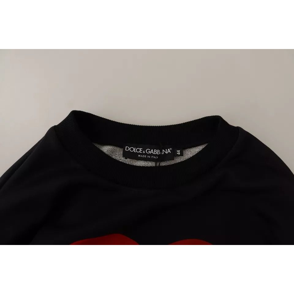 Dolce & Gabbana Black Cupid Print Hoodie Sweatshirt Sweater