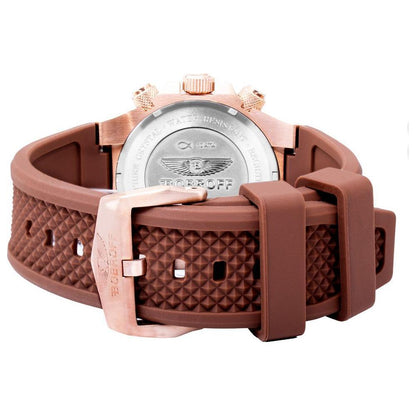 Bobroff Brown Rubber Dress Watch