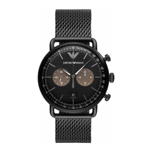 Armani Black Steel Watch