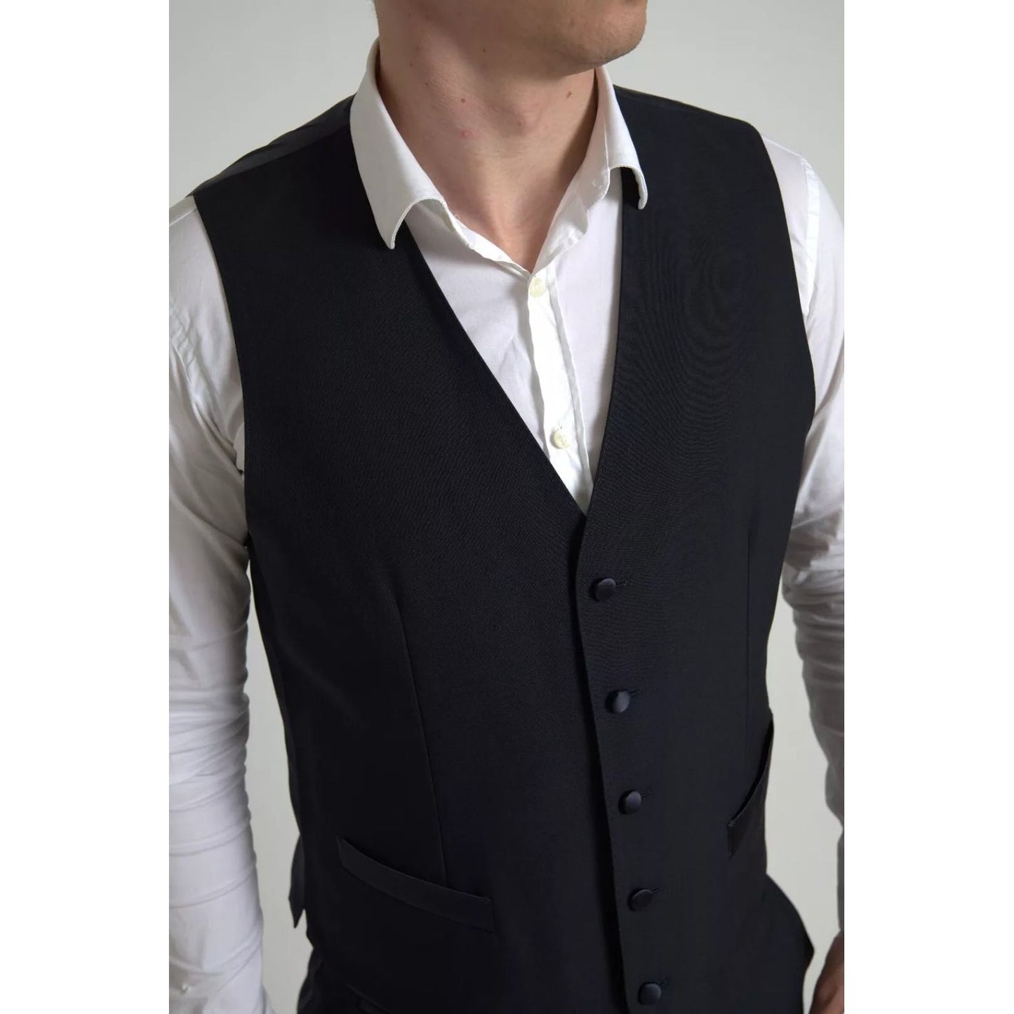 Dolce & Gabbana Black 3 Piece Single Breasted MARTINI Suit