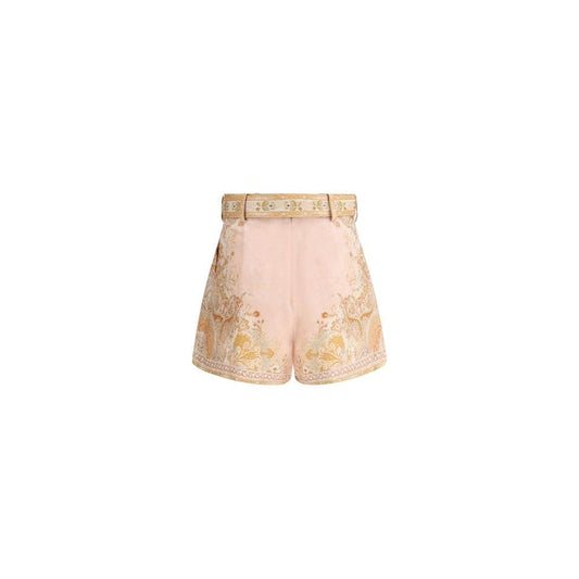 Zimmermann Acacia Tuck Shorts Zimmermann Wheat