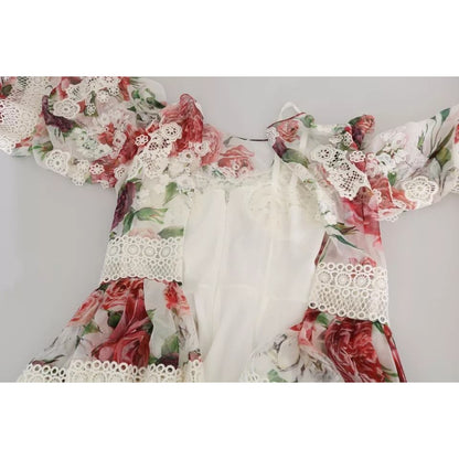 Dolce & Gabbana Multicolor Floral Maxi Sheath Dress