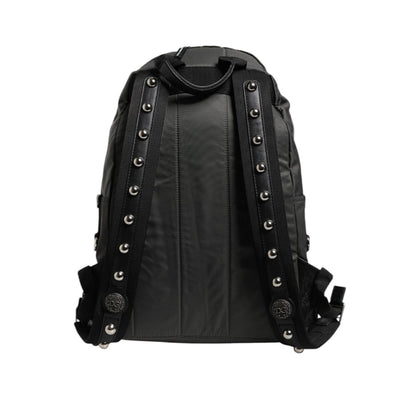 Dolce & Gabbana Gray Nylon Prince Forever School Travel Backpack Bag