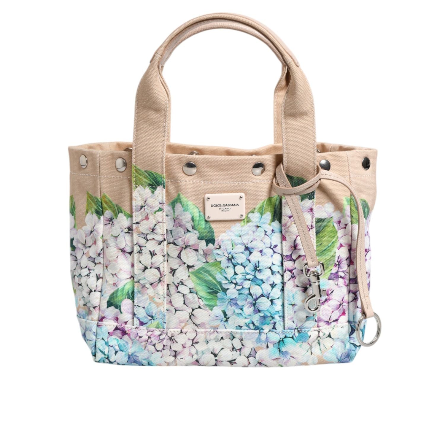 Dolce & Gabbana Multicolor Floral Canvas TANIA Top Handle Tote Borse Bag