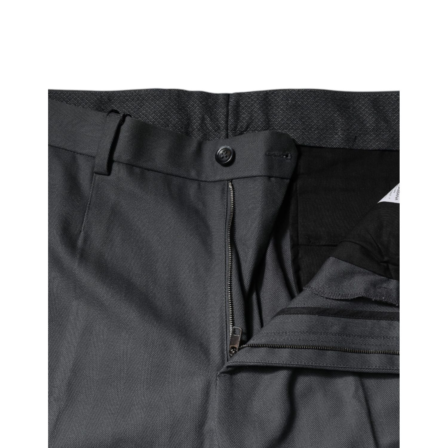 Dolce & Gabbana Gray Tapered Formal Dress Pants