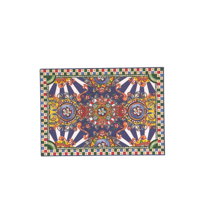 Dolce & Gabbana Multicolor Carretto Siciliano Envelope Post Card Holder