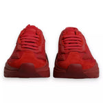 Dolce & Gabbana Red Leather Daymaster Low Top Sneakers Shoes MV6868-40.5