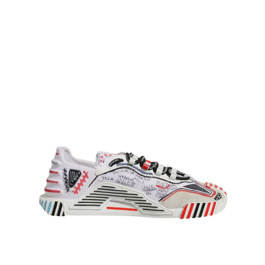 Dolce & Gabbana Multicolor Suede Fabric NS1 Sneakers Shoes