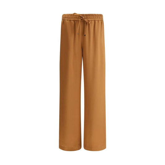 Dolce & Gabbana satin pajama pants with elastic waistband and straight leg design for elegant comfort.
