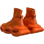 Dolce & Gabbana Orange Slip On Wave Socks Men Sneakers Shoes MV6969-44