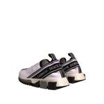 Dolce & Gabbana White Black Slip On Sorrento Sneakers Shoes
