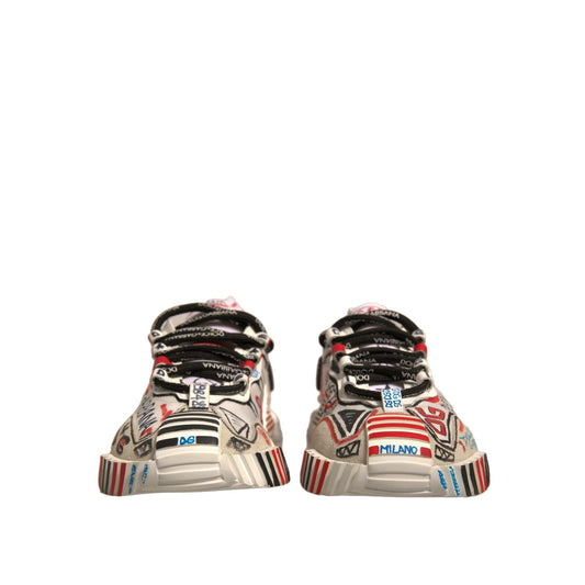 Dolce & Gabbana Multicolor Suede Fabric NS1 Sneakers Shoes
