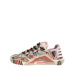 Dolce & Gabbana Multicolor Suede Fabric NS1 Sneakers Shoes
